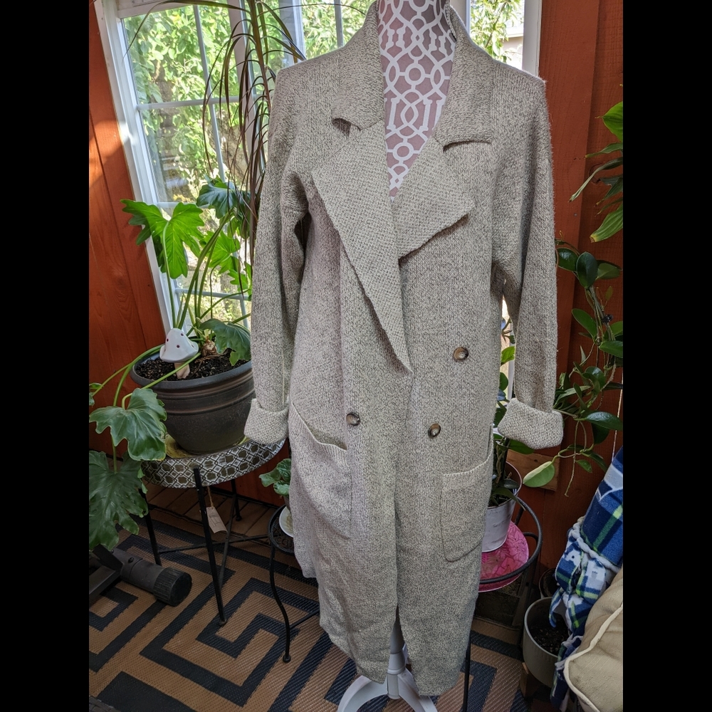 Lulu's Cream Double-Breasted Cardigan